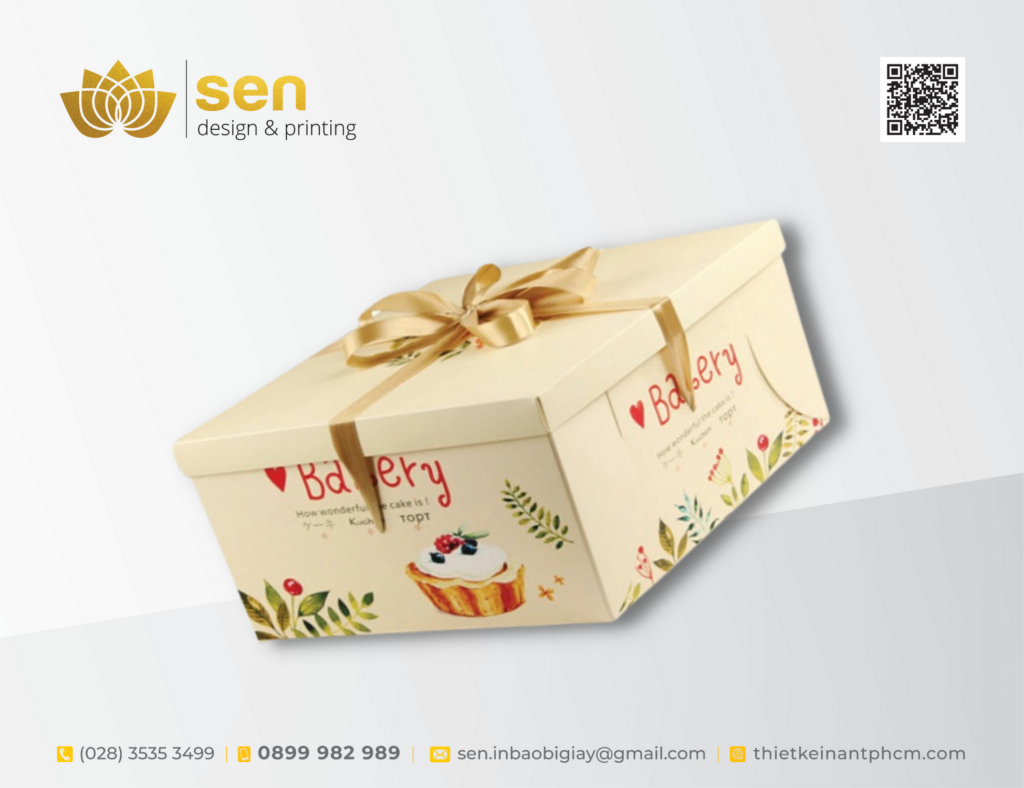 QUY TRÌNH SẢN XUẤT HỘP BÁNH KEM CARTON TẠI SEN VÀNG